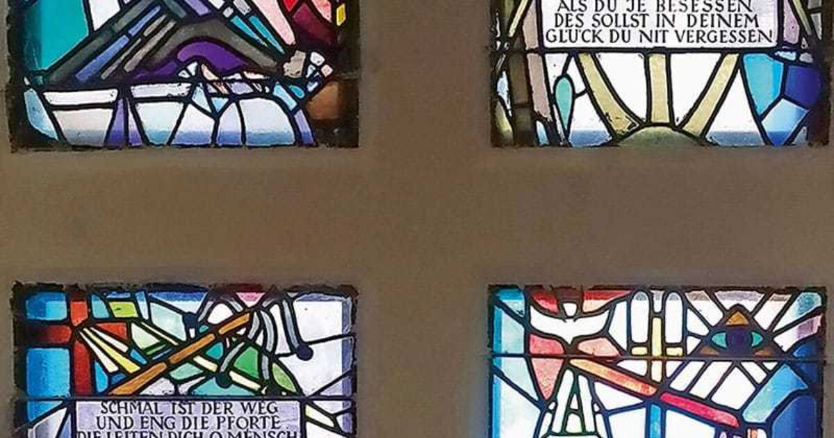 Eindrucksvolle Glasfenster