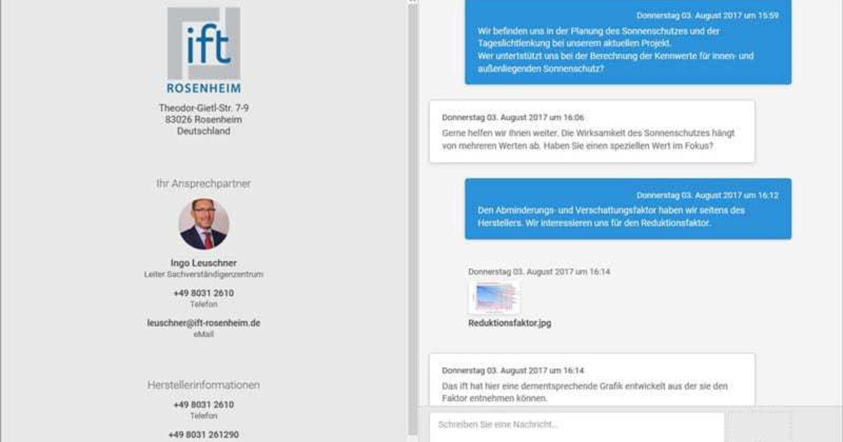 ift-Wissen im Online Chat