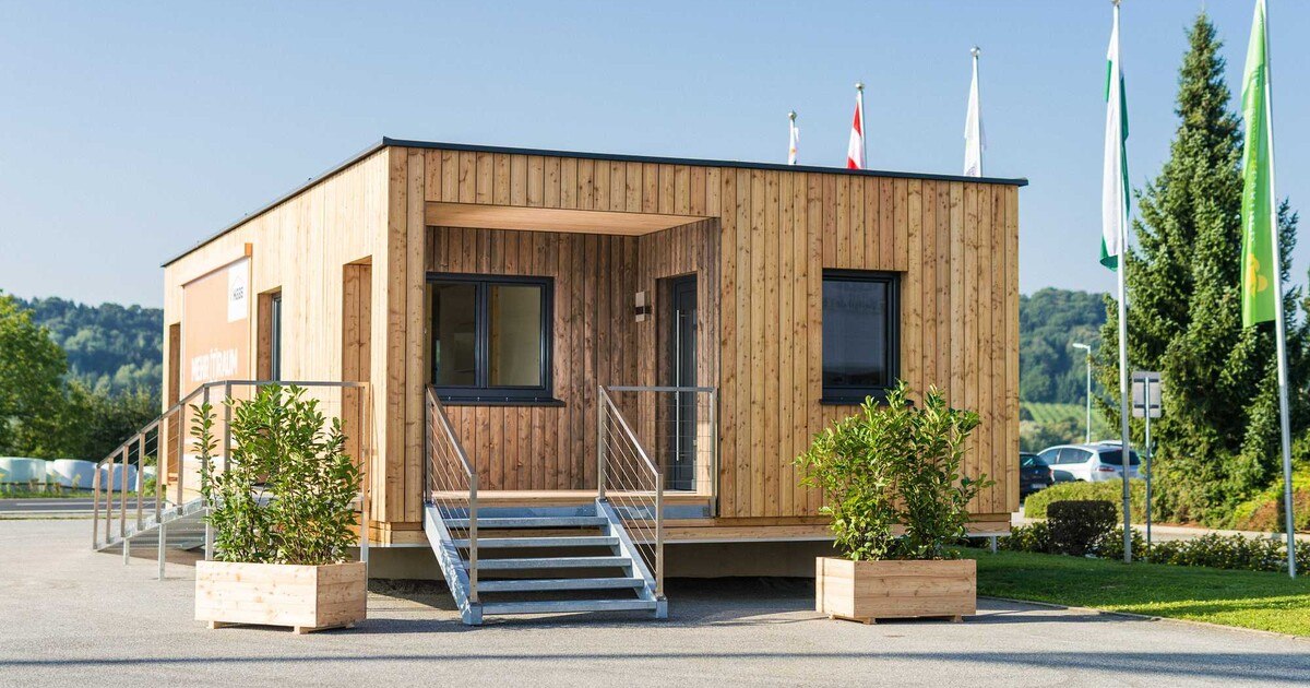 Haas Fertigbau Holzbauwerk: All in one