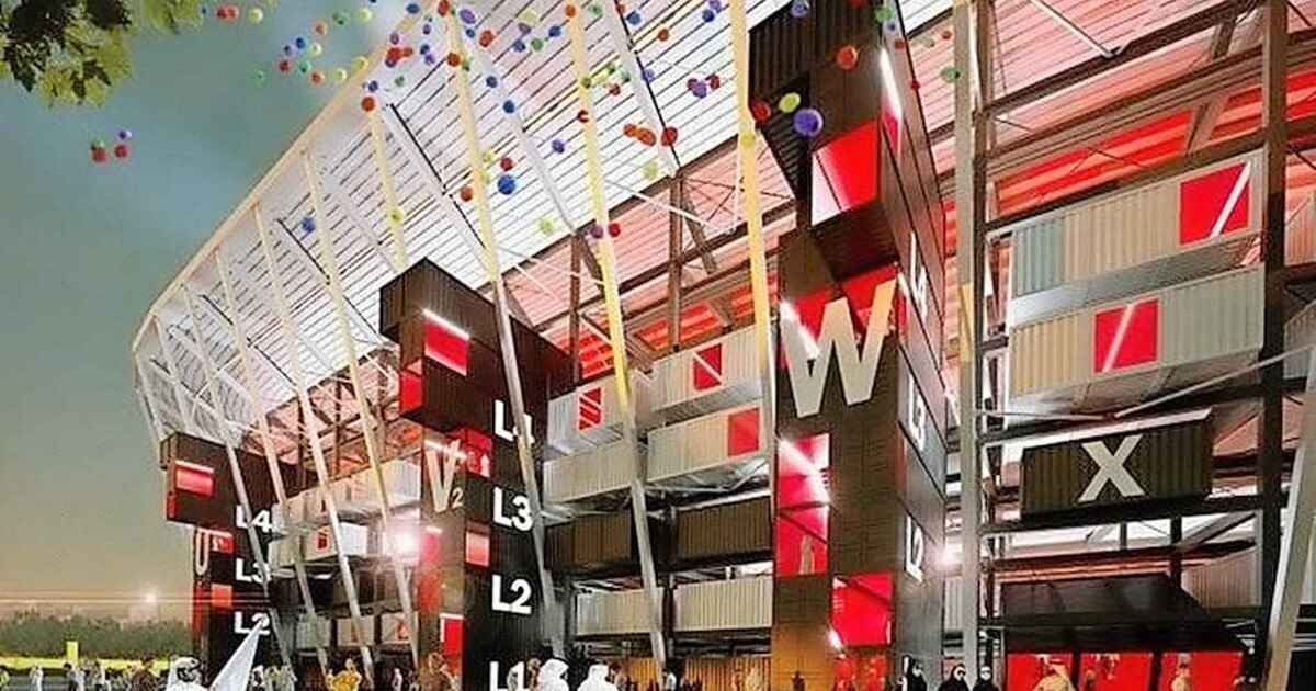 Container für die Arena