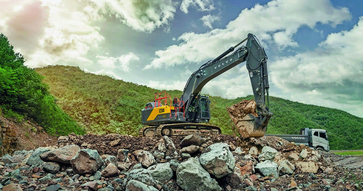 Bagger werden zum Herzstück  der vernetzten Baustelle