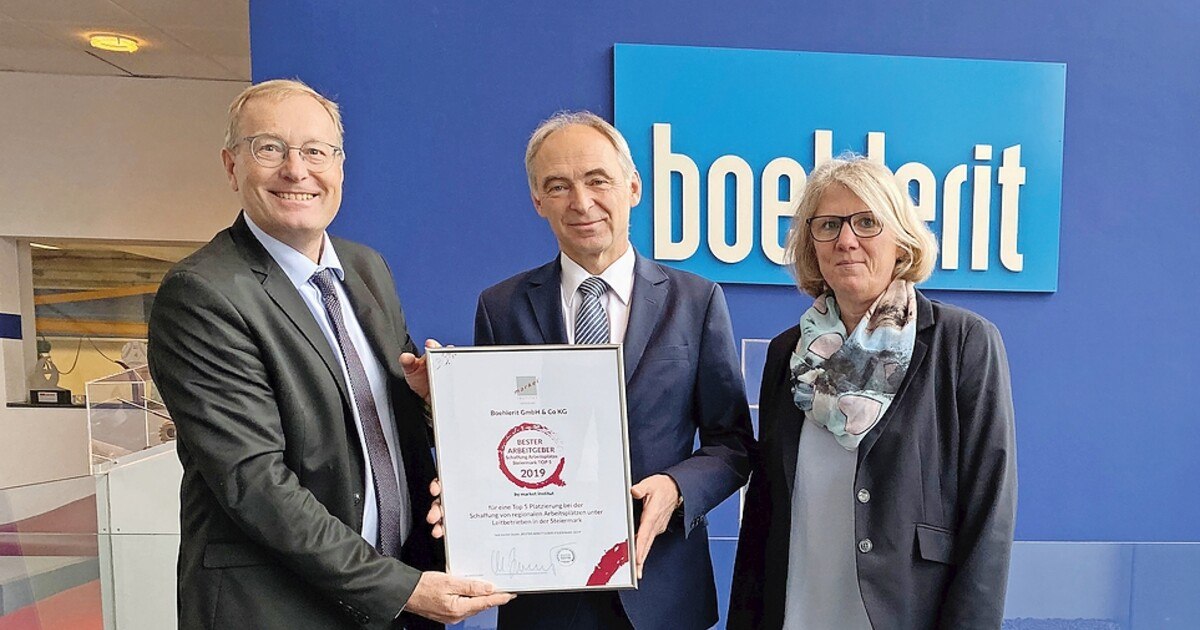 Boehlerit unter den 5 attraktivsten Arbeitgebern der Steiermark