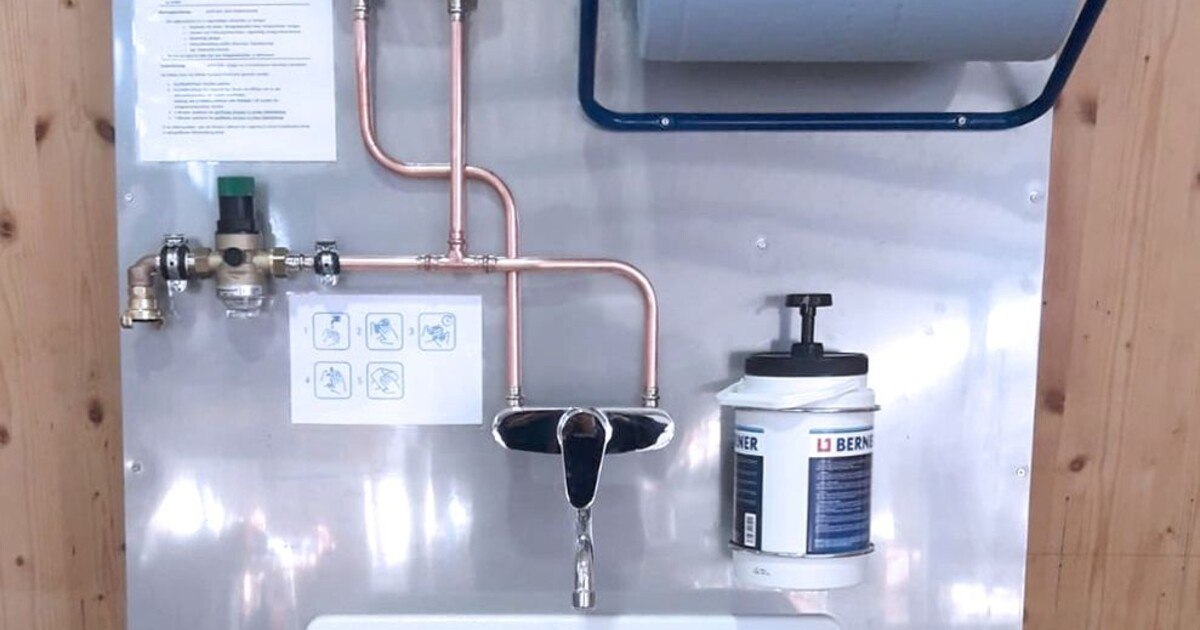 Neue Hygienestation für die Baustelle