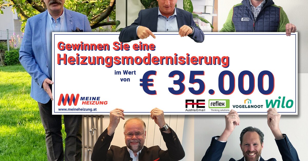 Heizungsmodernisierung im Wert von 35.000 Euro zu gewinnen