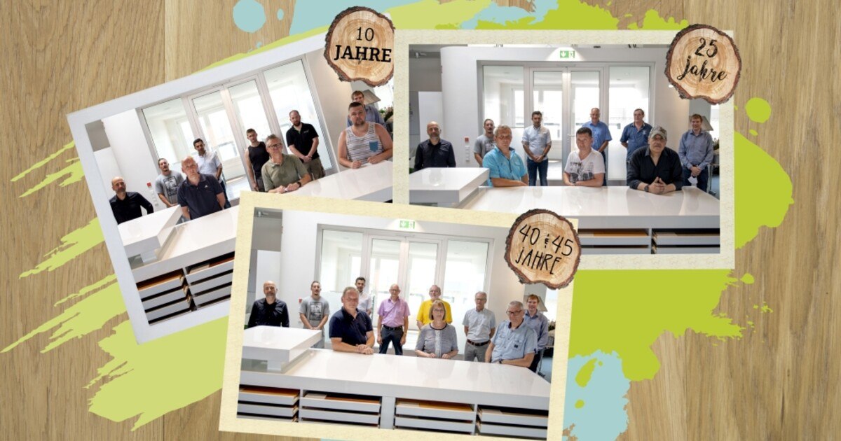 Ehrung für langjährige Mitarbeiter