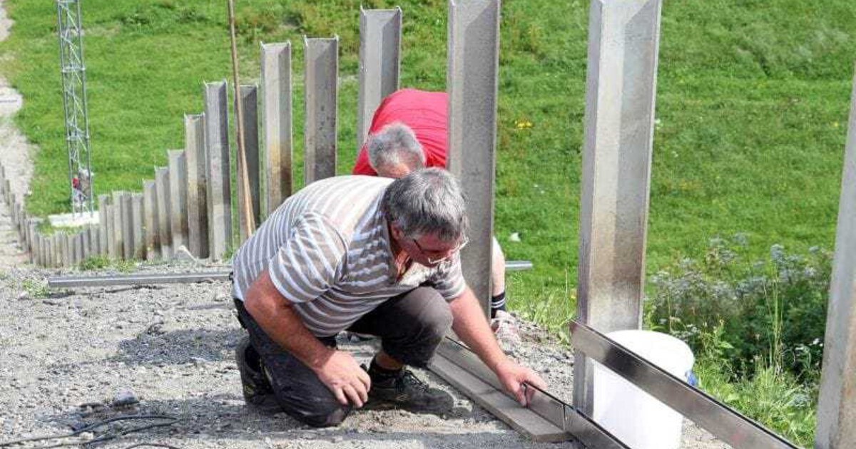 Schanzen sicher verschraubt