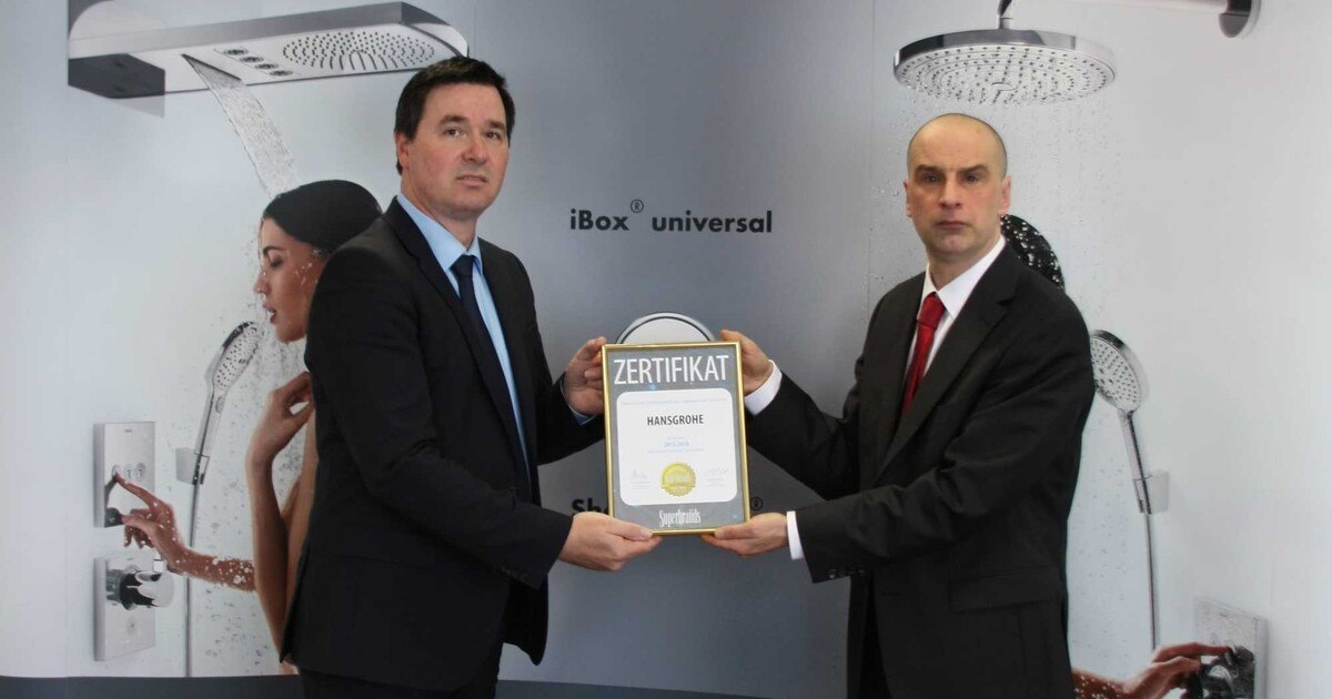 Hansgrohe Österreich erhält „Business Superbrand Austria“