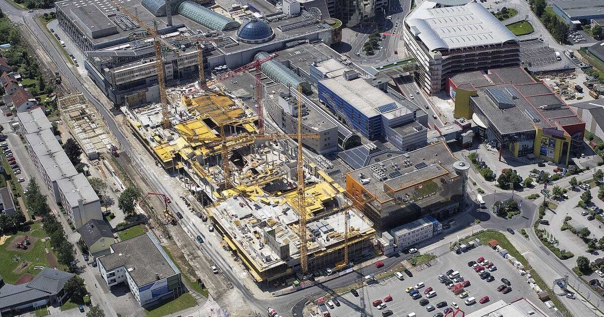 Eindrucksvolle Stahlkonstruktion