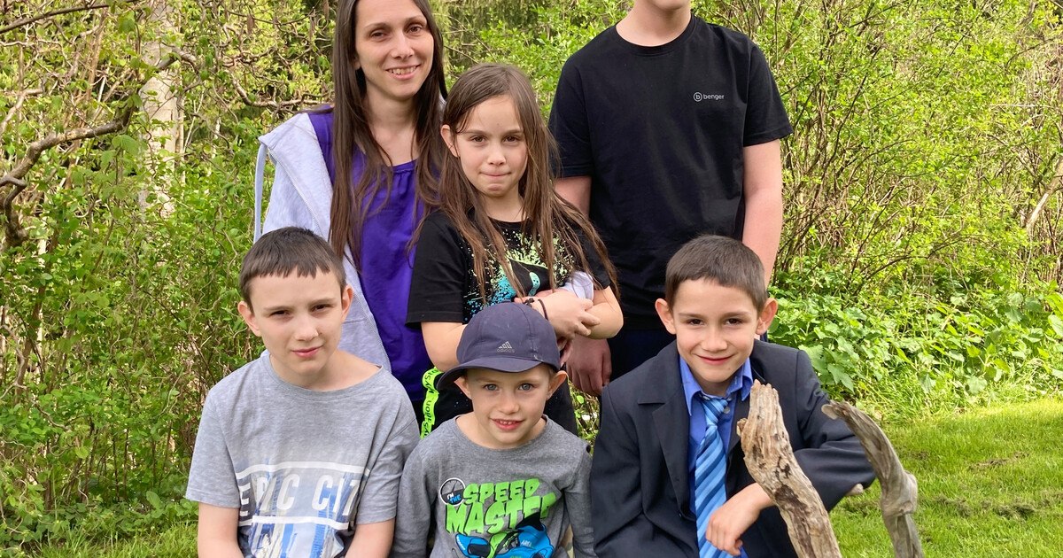 Glaserfamilie in Not