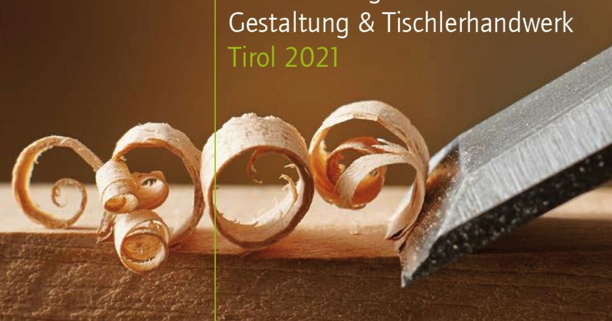 Auszeichnung für Gestaltung & Tischlerhandwerk Tirol 2021