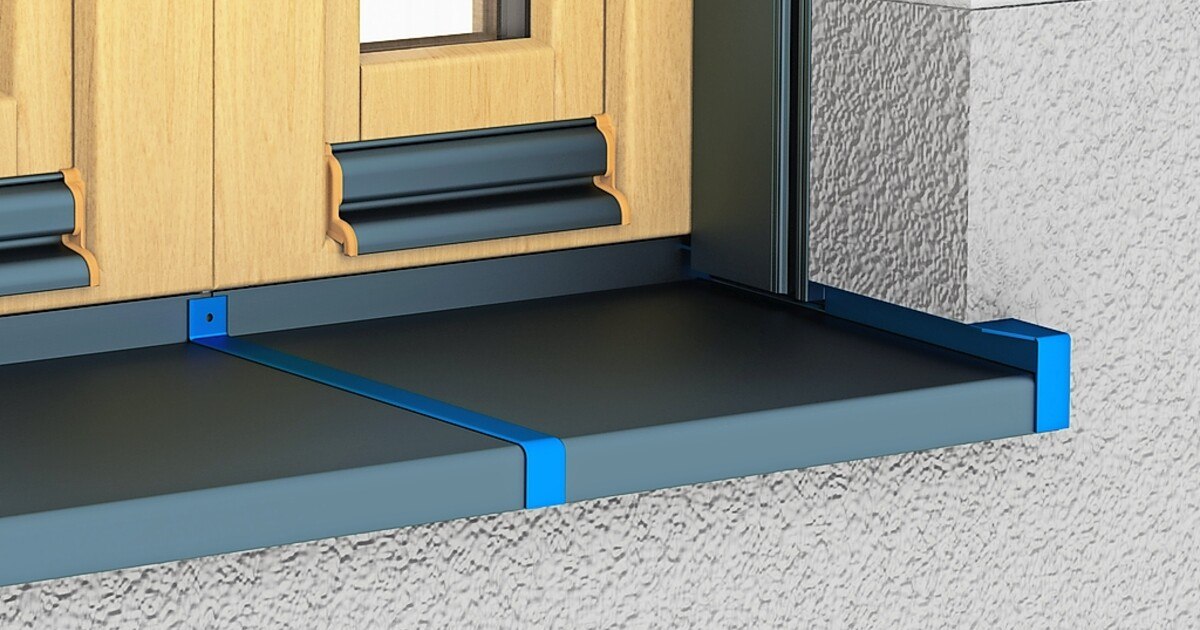 Montagefreundliche Fensterbank