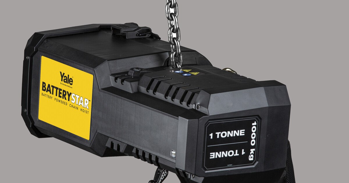 Kettenzug hebt Lasten bis zu einer Tonne