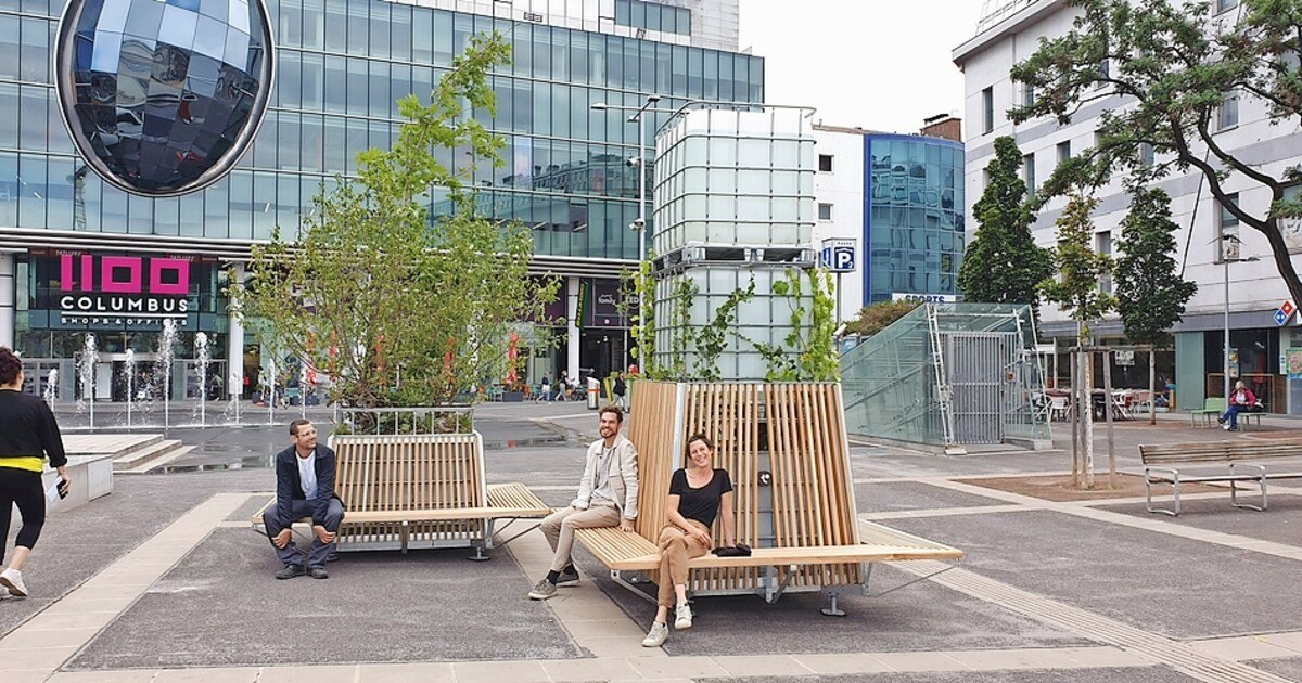 Mobiler Baum bringt Schatten in die Stadt