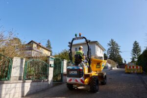 Die PORR baut auf alternative Antriebe auf der Baustelle © Stadt Wien/Markus Wache