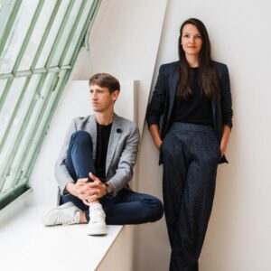 Die Designer Melanie Victoria Kirchgeorg und Martin Winkler von Lavisio © MW-Architekturfotografie für Cosentino