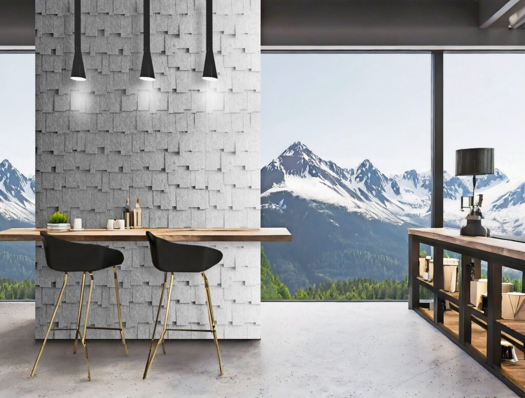 Schindel auf Schindel schallabsorbierend. (C) Whisperwool