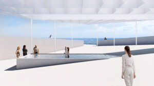 Die Plattform ist ein gemeinsames Werk des italienischen Studios CRA – Carlo Ratti Associati und des US-amerikanischen Büros Höweler + Yoon. ©Biennale di Venezia