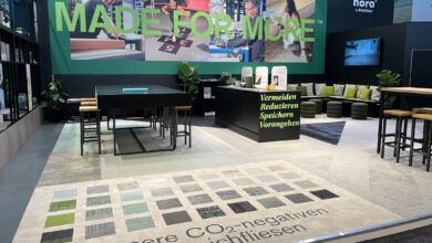 Interface verdeutlicht seine „All In“-Strategie, mehr Kohlenstoff über das gesamte Produktportfolio hinweg zu speichern. © Interface