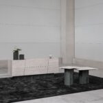 Die Sockel bestehen aus Silestone Jardin Emerald. © MW-Architekturfotografie für Cosentino