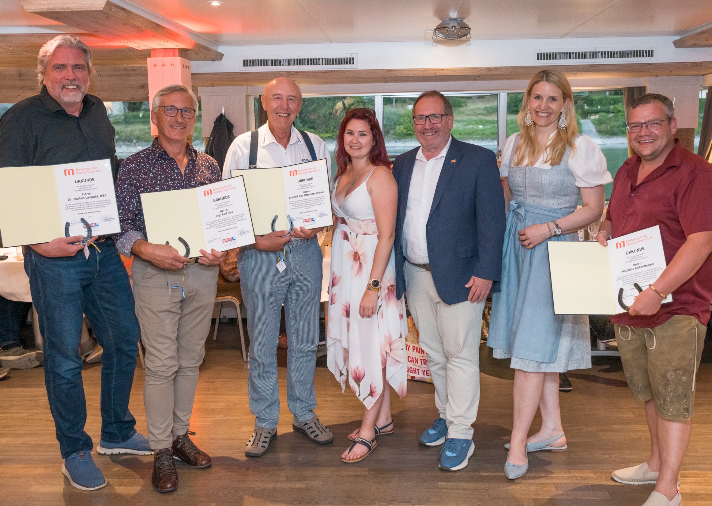 Langjährige Funktionäre der Metalltechnik-Branche geehrt