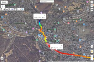 Temperaturmessung an einem Hitzetag in Wien, Temperaturabsenkung im Wienerwald © Alexander Sieh