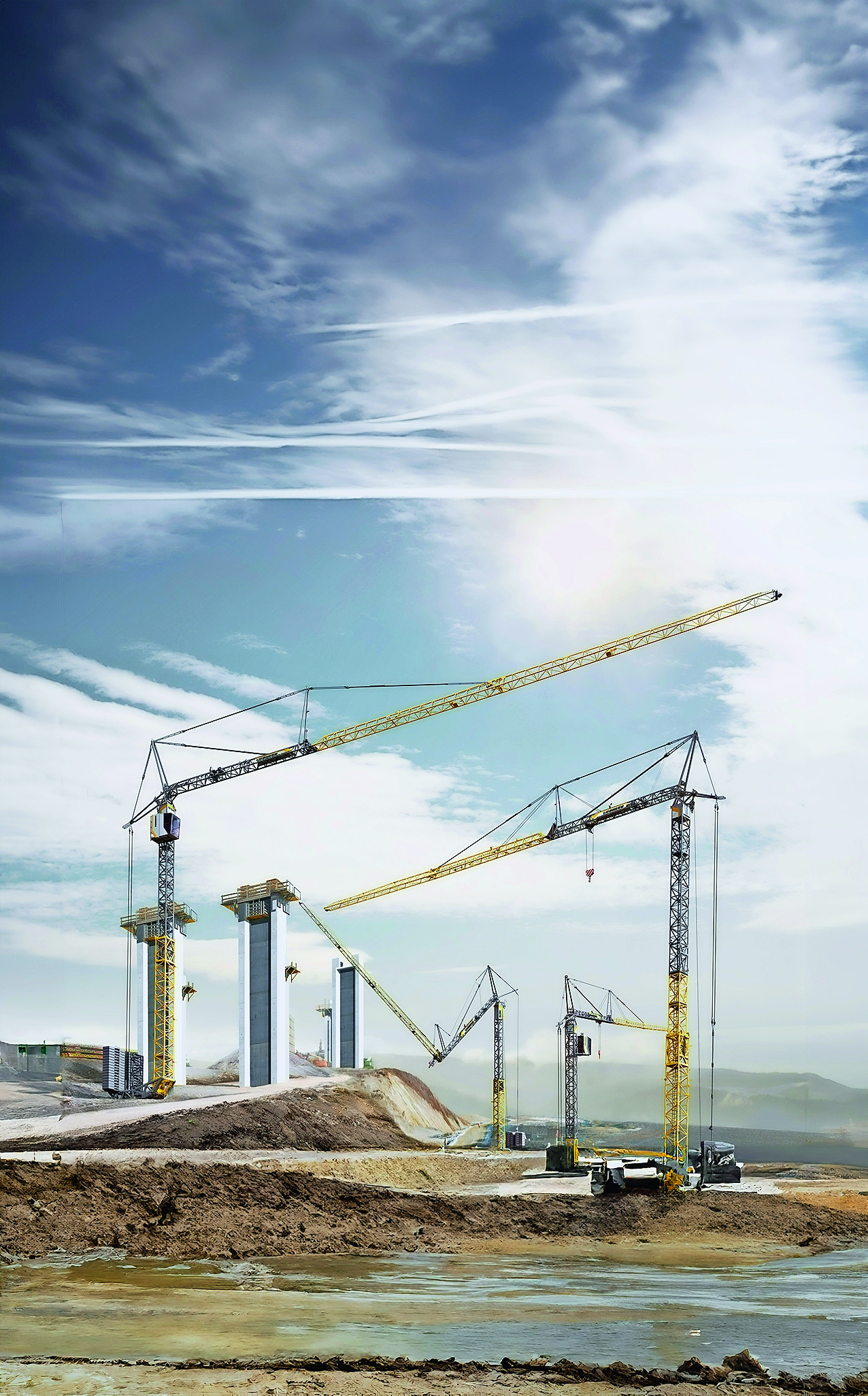 Liebherr überarbeitet die hauseigenen Turmdrehkrane regelmäßig, um sie fit für die wachsenden Anforderungen moderner Baustellen zu machen. Herausgekommen sind dabei jüngst drei Schnelleinsatzkran-Modelle „43 K“, „61 K“ und „91 K“, komplettiert wird die K-Reihe von der aktuellen Generation des „125 K“