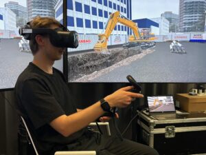 BuildsaVR Test mit dem Bagger im AIT TX.Lab