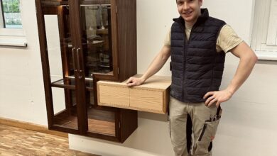 Detailverliebt und elegant ist das Meisterstück von Mark Lukas, gebaut für die Aufbewahrung und Präsentation exklusiver Accessoires. © Mark Lukas