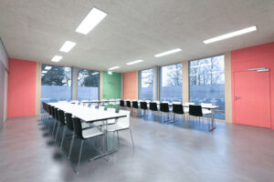 Emissionsarm, biozidfrei und mit nachwachsenden Rohstoffen hergestellt: Die Holzlasur Lignovit Terra. © Bucher Architekt BSA